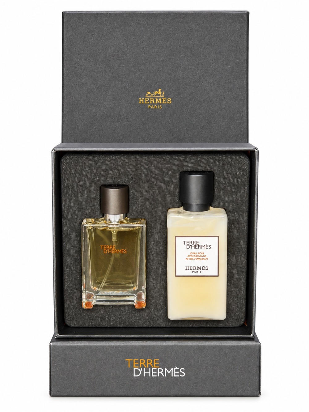 Hermès Terre d’Hermès Pure Parfum 12.5ml + After Shave Balm 40ml NEW